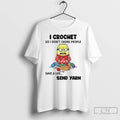Classic Minion I Crochet So I Dont Choke People Save A Life Send Yarn Christmas T-Shirts, Hoodie, Sweatshirt | PureTeeCo.com