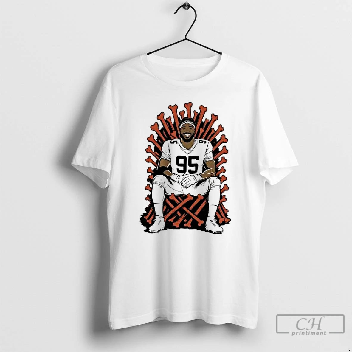 Classic Myles Garrett Single Season Sack King Thones Cleveland Browns T-Shirts, Hoodie, Sweatshirt | PureTeeCo.com