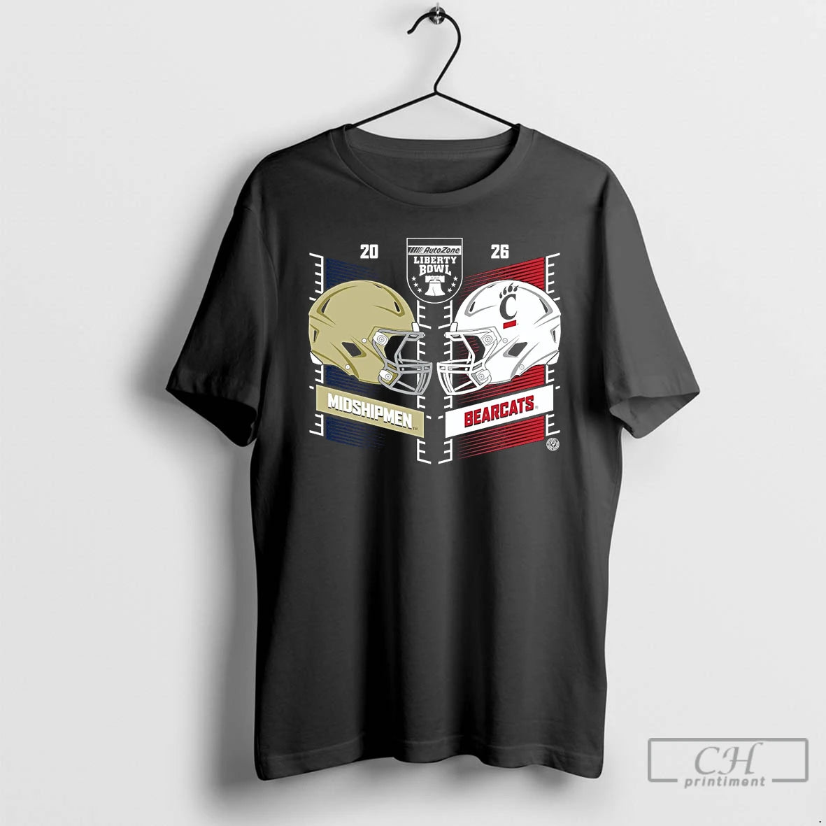 Classic Navy Midshipmen Vs Cincinnati Bearcats 2026 Autozone Liberty Bowl Head To Head T Shirts Hoodie, Sweatshirt
