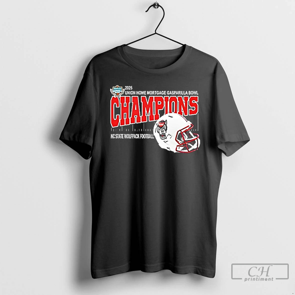 Classic Nc State Wolfpack Football Are 2025 Union Home Mortgage Gasparilla Bowl Champions Helmet T-Shirts, Hoodie, Sweatshirt