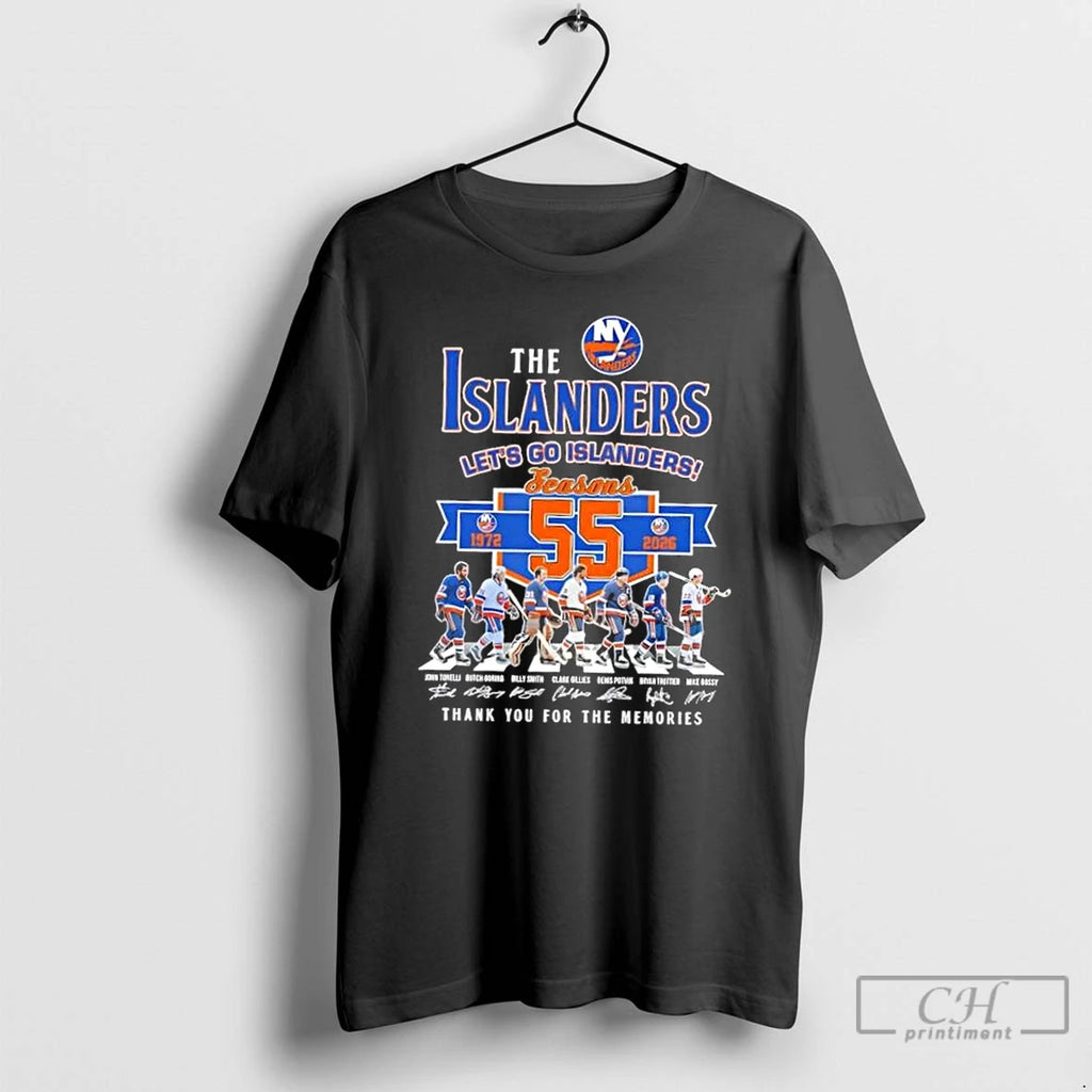 Classic New York Islanders 55 Seasons 1972 2026 Mike Bossy And Legends Abbey Road Thank T-Shirts, Hoodie, Sweatshirt