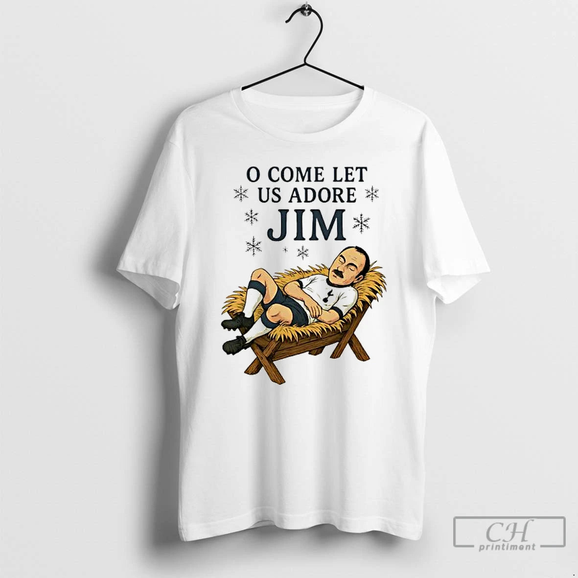 Classic O Come Let Us Adore Jim Spurs Christmas T-Shirts, Hoodie, Sweatshirt | PureTeeCo.com