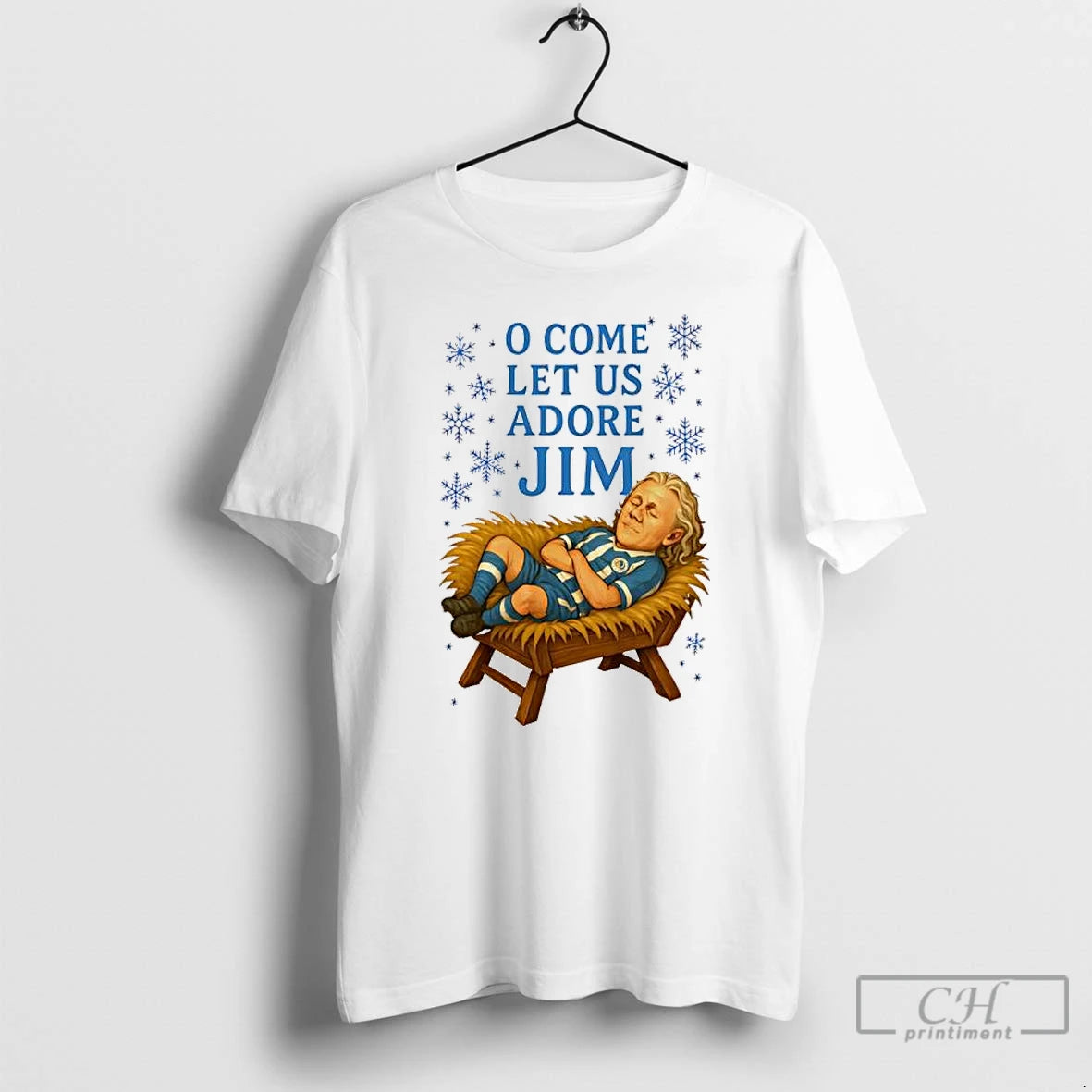 Classic O Come Let Us Adore Jim Wigan Christmas T-Shirts, Hoodie, Sweatshirt | PureTeeCo.com