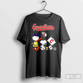 Classic Peanuts Chracters Flag With Cleveland Guardians T-Shirts, Hoodie, Sweatshirt | PureTeeCo.com