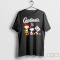 Classic Peanuts Chracters Flag With St Louis Cardinals Red T-Shirts, Hoodie, Sweatshirt | PureTeeCo.com