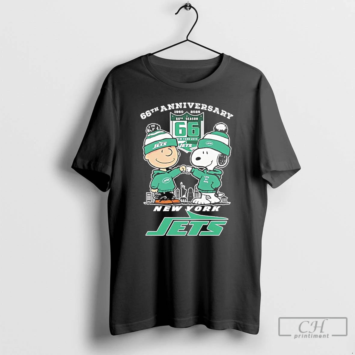 Classic Peanuts X New York Jets 1960 2025 66th Anniversary T-Shirts, Hoodie, Sweatshirt | PureTeeCo.com