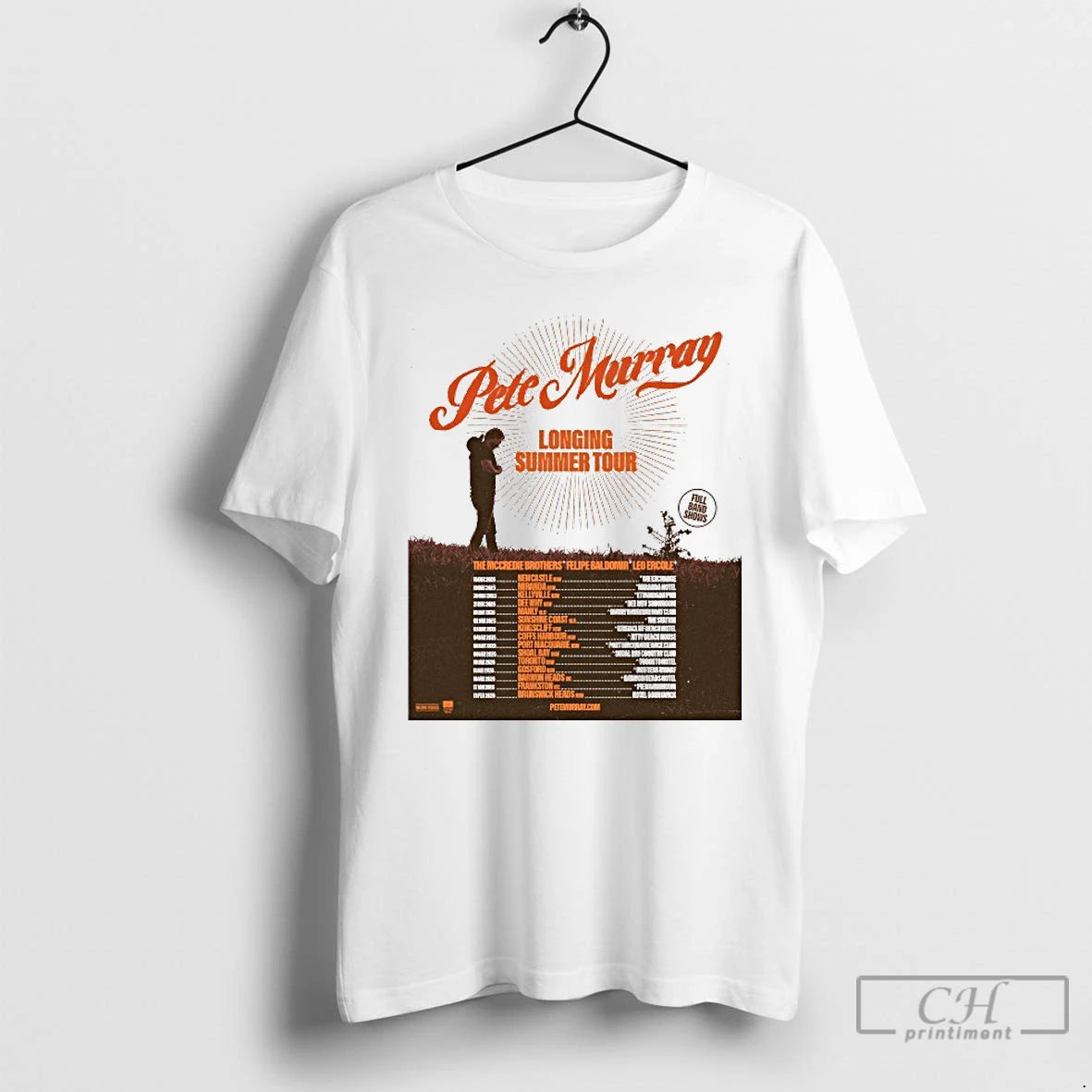 Classic Pete Murray Longing Summer Tour 2025 2026 T-Shirts, Hoodie, Sweatshirt | PureTeeCo.com