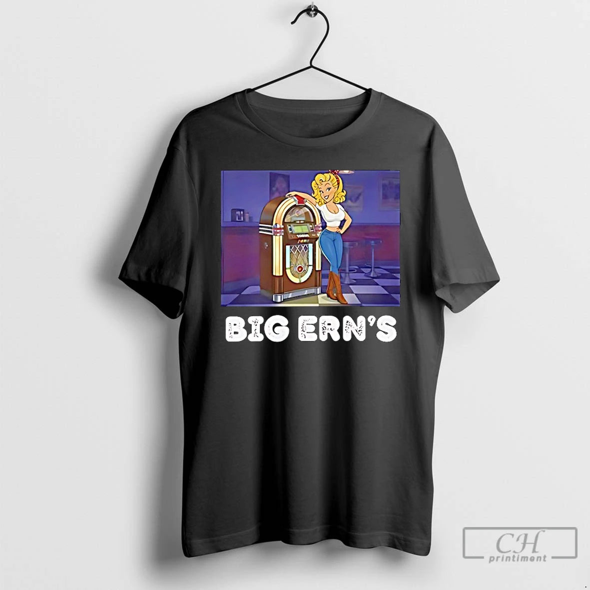 Classic Pin Up Girl Dive Bar Big Erns T-Shirts, Hoodie, Sweatshirt | PureTeeCo.com
