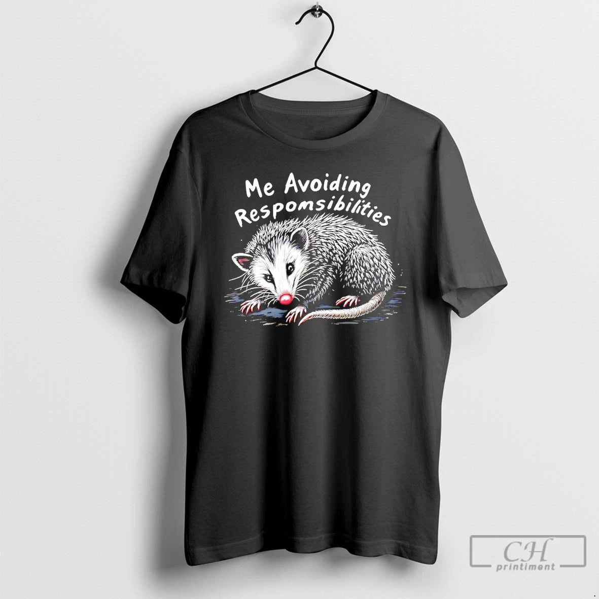 Classic Possum Me Avoiding Responsibilities T-Shirts, Hoodie, Sweatshirt | PureTeeCo.com