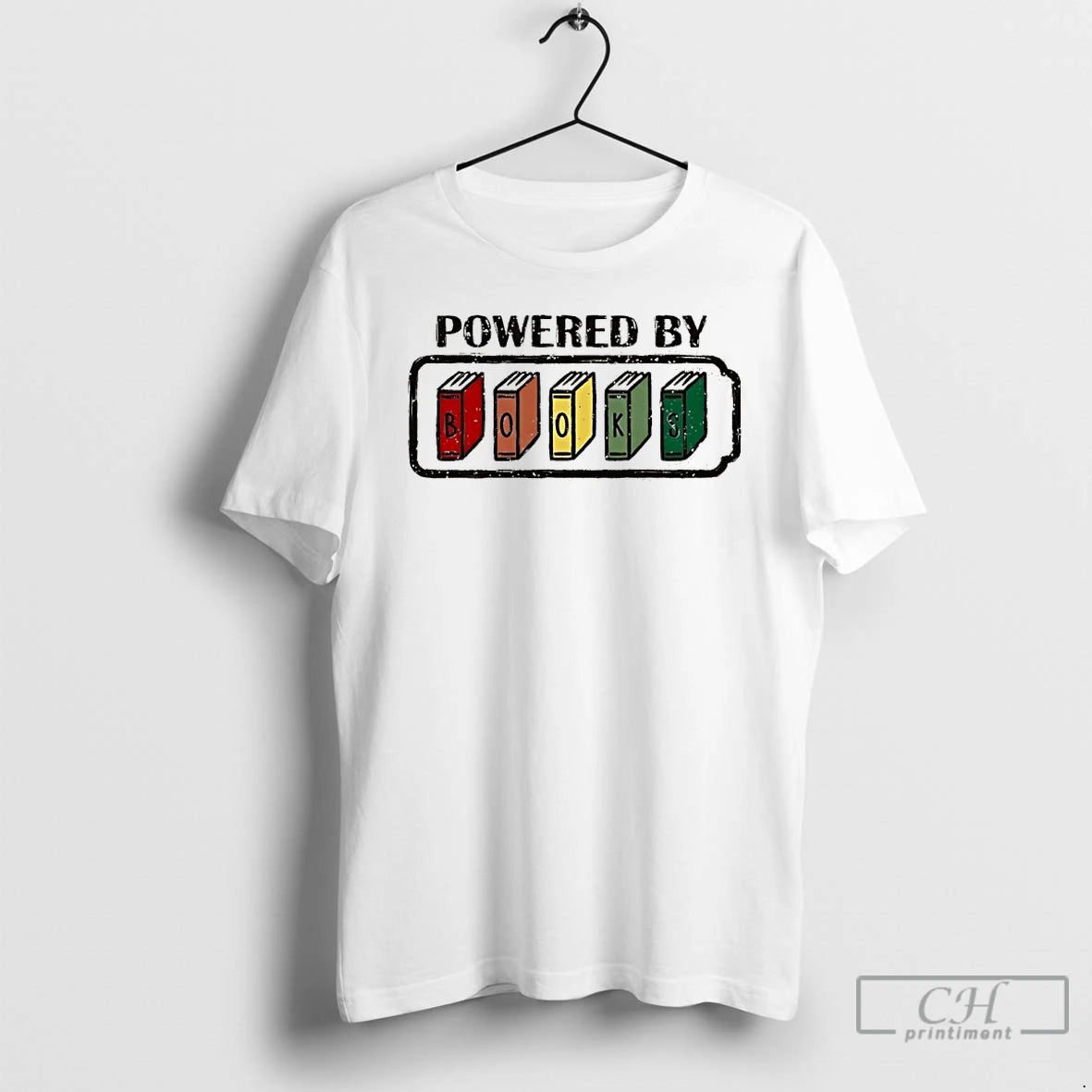 Classic Powered By Books Pride T-Shirts, Hoodie, Sweatshirt | PureTeeCo.com