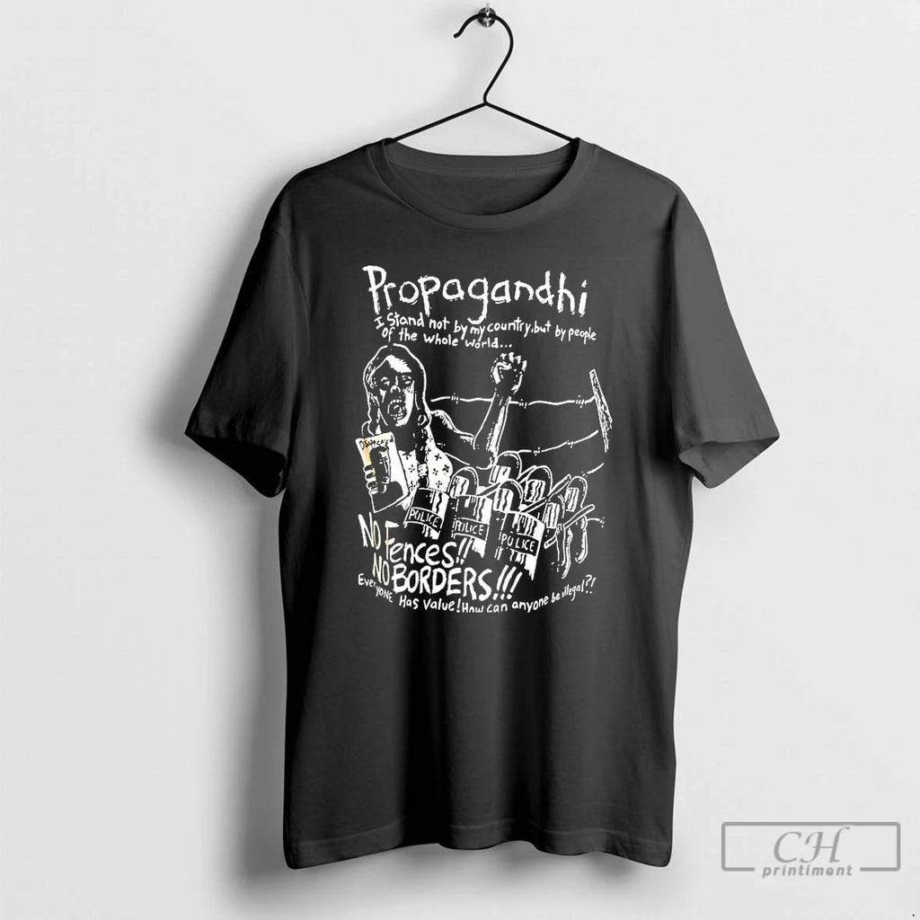 Classic Propagandhi No Borders No Fences T-Shirts, Hoodie, Sweatshirt | PureTeeCo.com