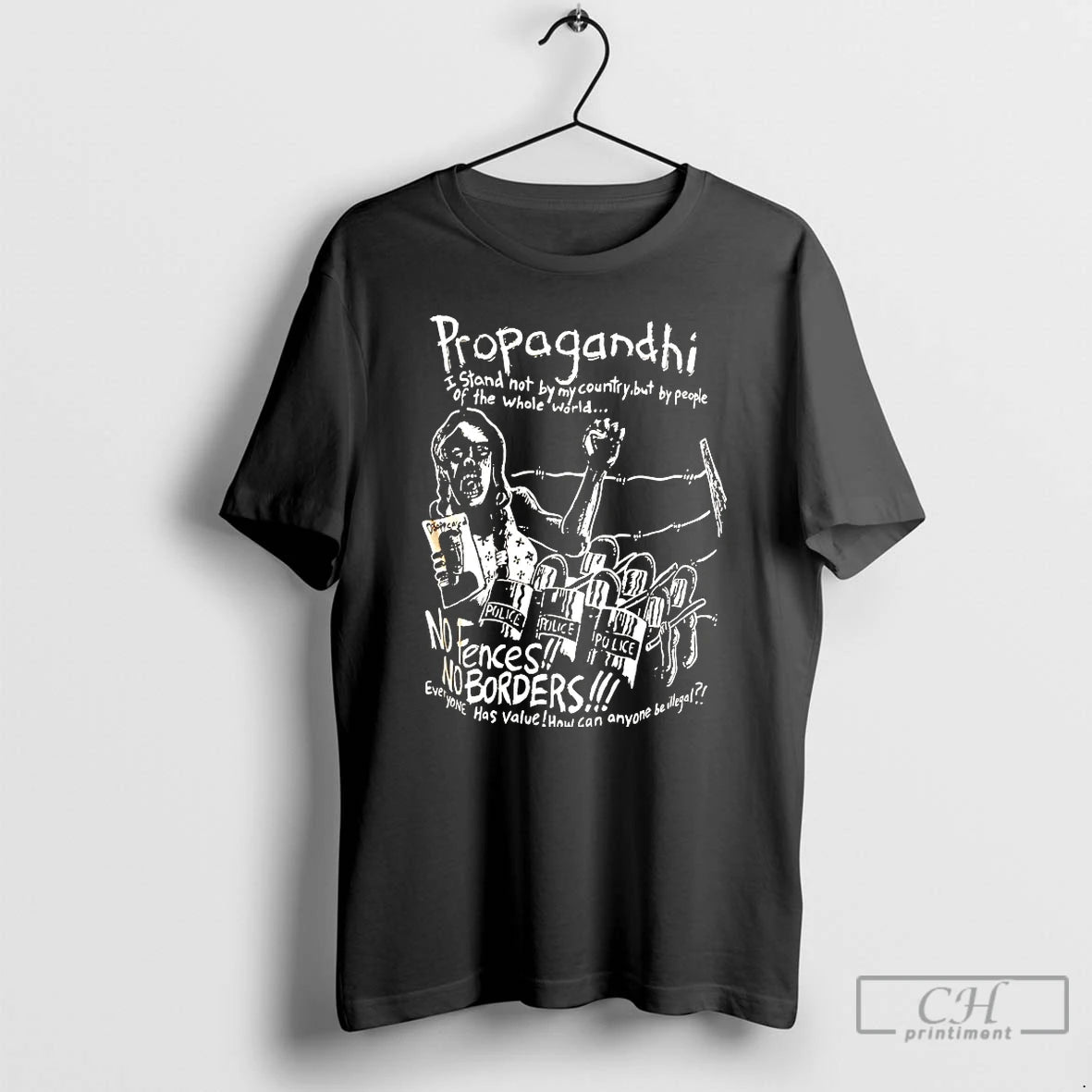 Classic Propagandhi No Borders No Fences T-Shirts, Hoodie, Sweatshirt | PureTeeCo.com