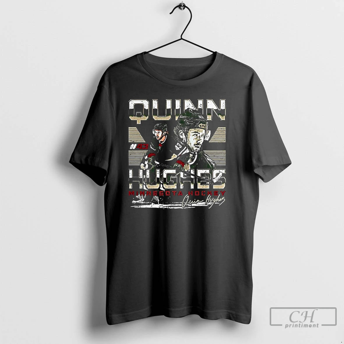Classic Quinn Hughes Minnesota Wild Nhl Number 43 Dual Signature T-Shirts, Hoodie, Sweatshirt | PureTeeCo.com