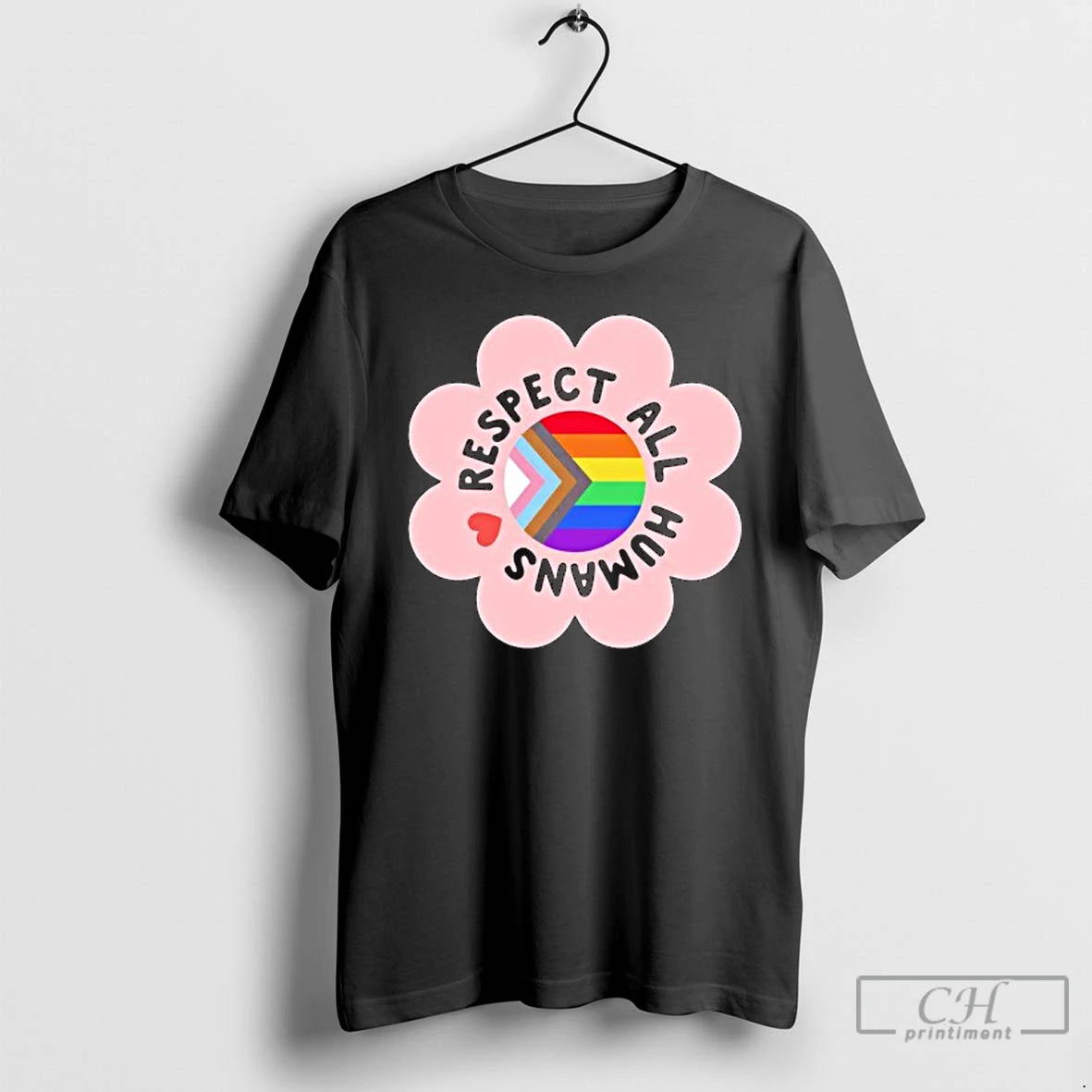 Classic Respect All Humans Lgbtq Pride T-Shirts, Hoodie, Sweatshirt | PureTeeCo.com