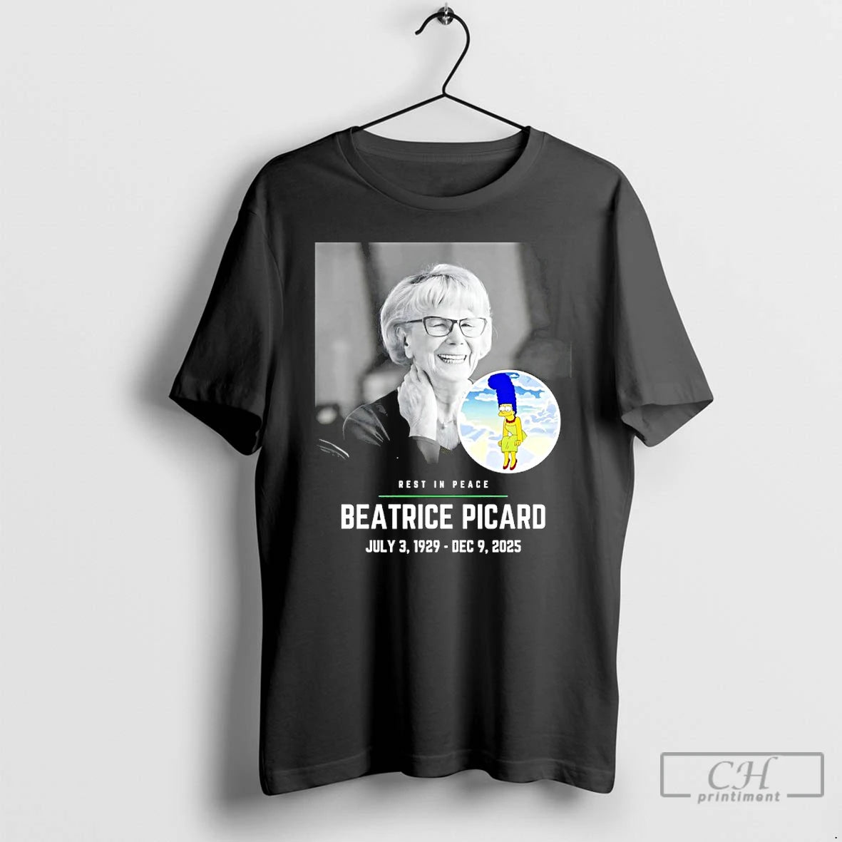 Classic Rest In Peace Beatrice Picard 1929 2025 T-Shirts, Hoodie, Sweatshirt | PureTeeCo.com