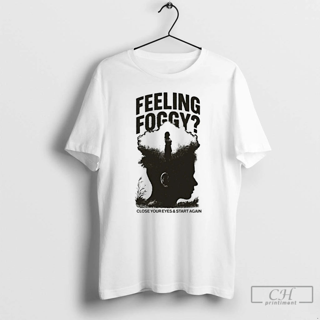 Classic Ryan Caraveo Feeling Foggy Close Your Eyes And Start Again T-Shirts, Hoodie, Sweatshirt | PureTeeCo.com