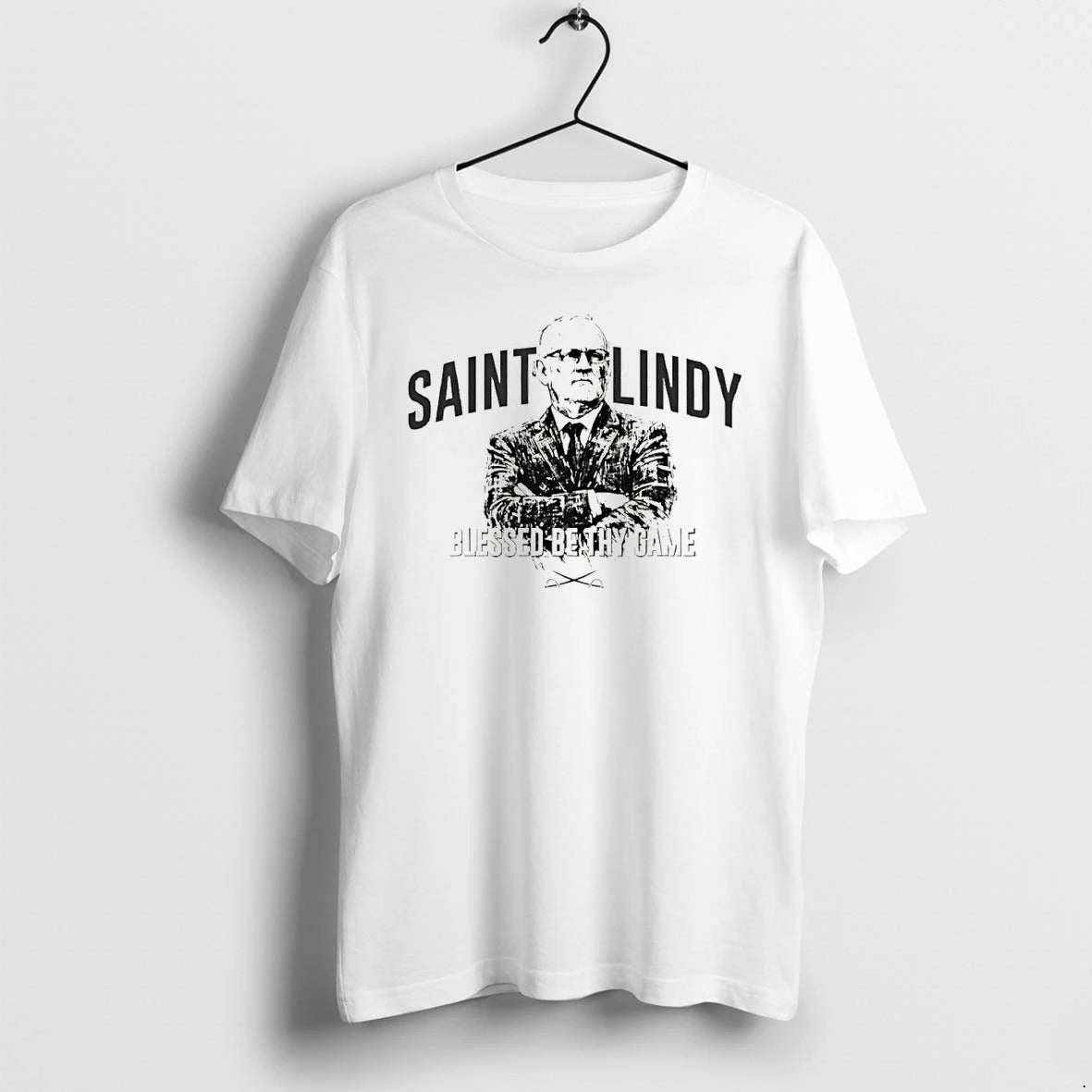Classic Saint Lindy Buffalo Sabres Hockey Blessed Be Thy Game Vintage Shirts Sweater