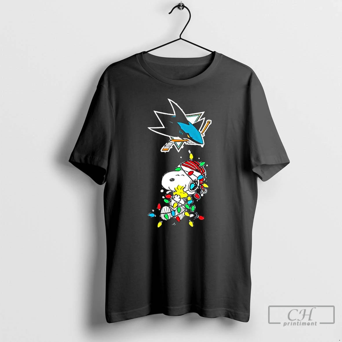 Classic San Jose Sharks Peanuts Christmas Night 2025 Special Holiday T-Shirts, Hoodie, Sweatshirt | PureTeeCo.com