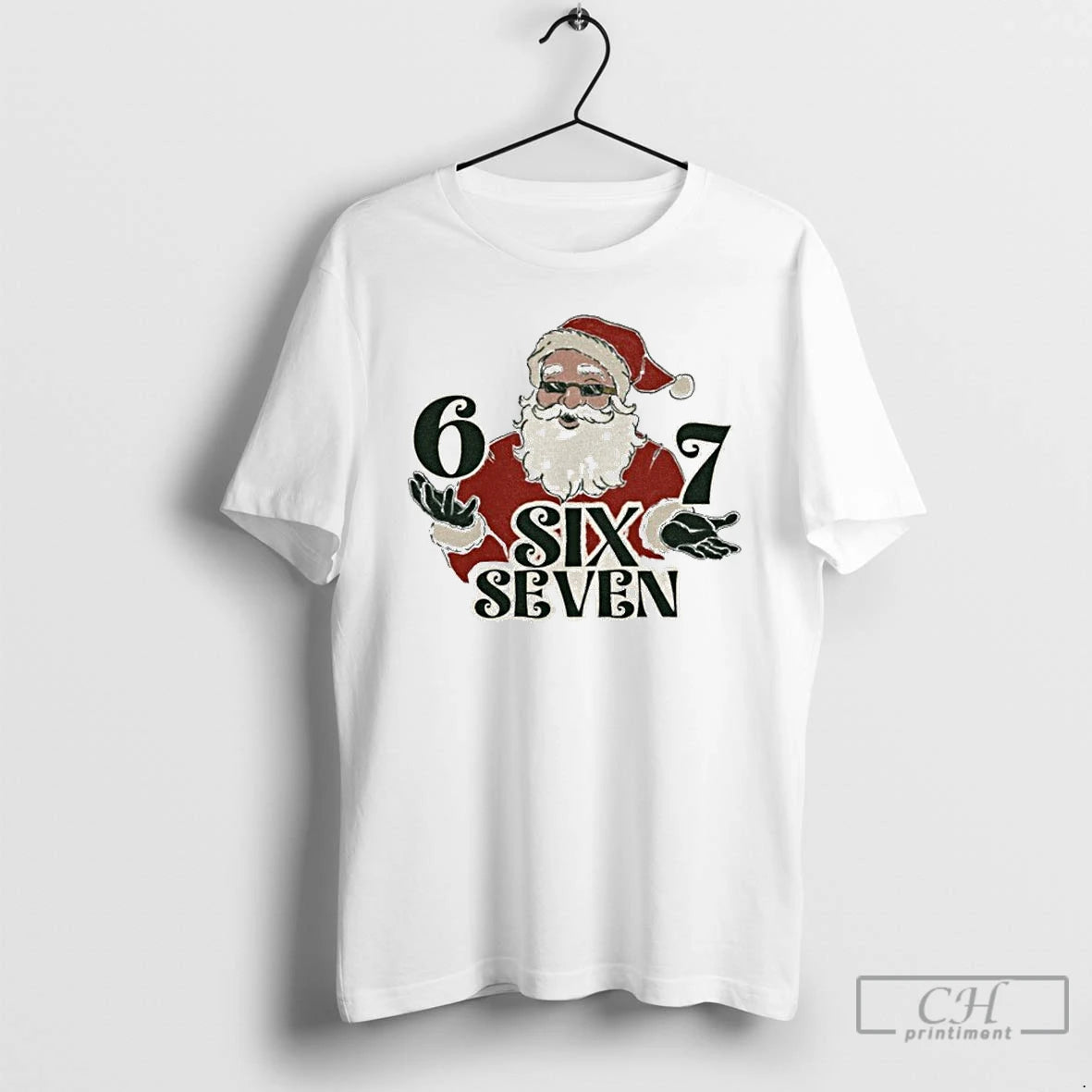 Classic Santa Six Seven 67 Hands Holiday Xmas Merry Christmas T-Shirts, Hoodie, Sweatshirt | PureTeeCo.com