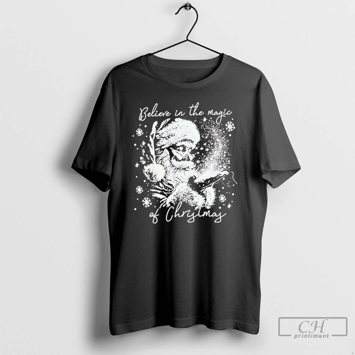 Classic Santa Believe In The Magic Of Christmas T-Shirts, Hoodie, Sweatshirt | PureTeeCo.com