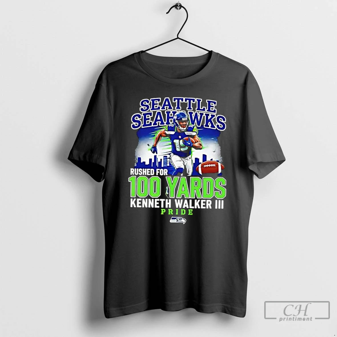 Classic Seahawks Kenneth Walker Iii Rushed For 100 Yards Pride T-Shirts, Hoodie, Sweatshirt | PureTeeCo.com