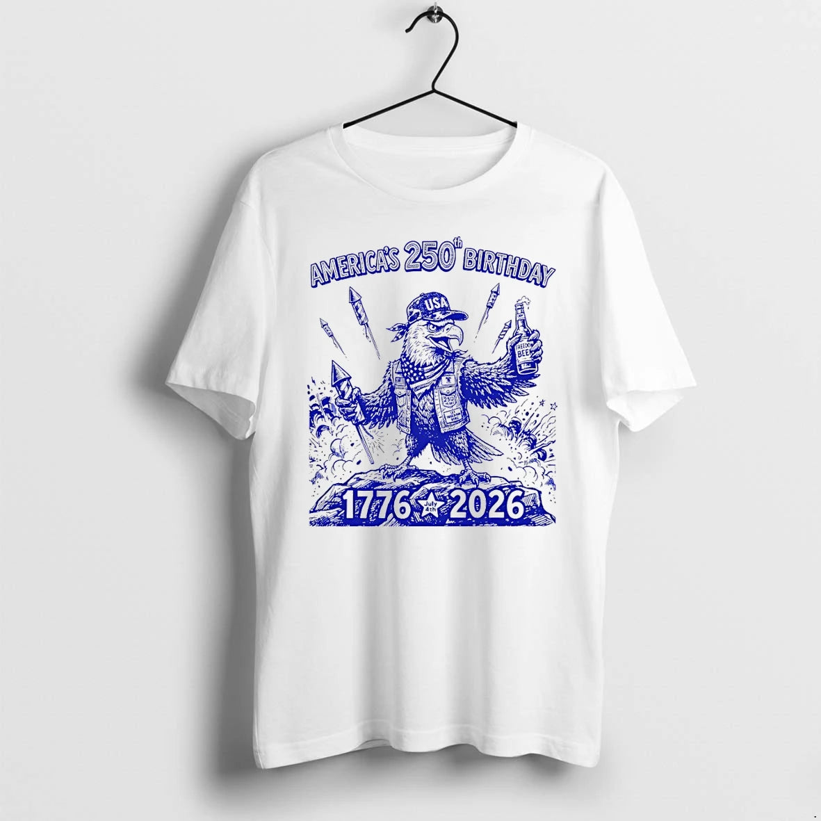 Classic Semiquincentennial Cool Eagle Graphic Americas 250th Birthday 1776 2026 Shirts Sweater