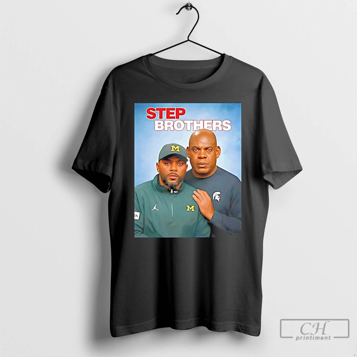 Classic Sherrone Moore Mel Tucker Step Brothers Graphic T-Shirts, Hoodie, Sweatshirt | PureTeeCo.com