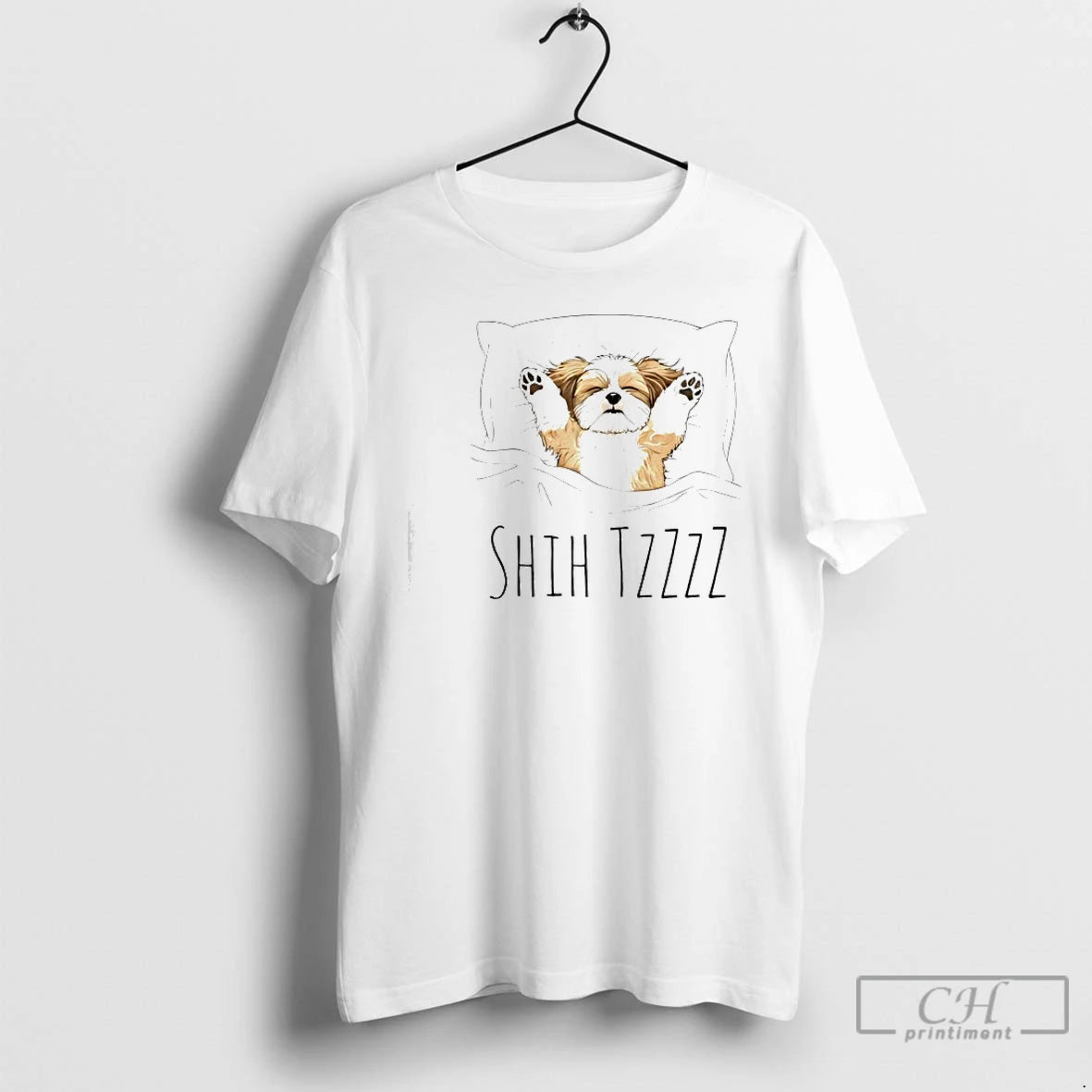 Classic Shih Tzu Sleepshirt Pajamas Funny Dog Pun Bedtime T-Shirts, Hoodie, Sweatshirt | PureTeeCo.com
