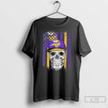 Classic Skull Wearing A Cap Minnesota Vikings Us Flag T-Shirts, Hoodie, Sweatshirt | PureTeeCo.com