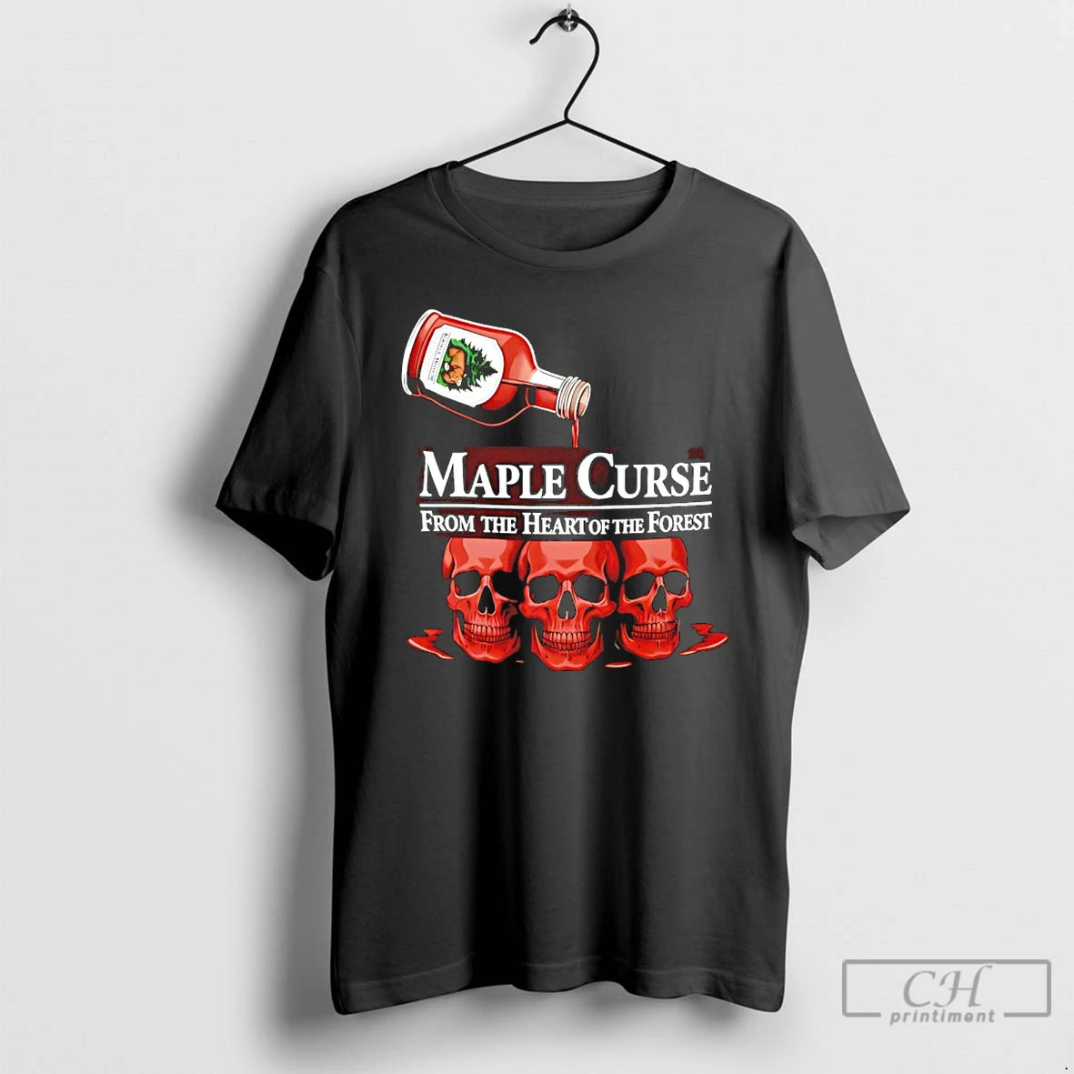 Classic Skulls Maple Curse From The Heart Of The Forest Graphic T-Shirts, Hoodie, Sweatshirt | PureTeeCo.com