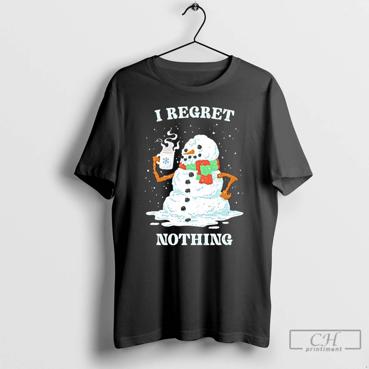 Classic Snowman I Regret Nothing Christmas T-Shirts, Hoodie, Sweatshirt | PureTeeCo.com
