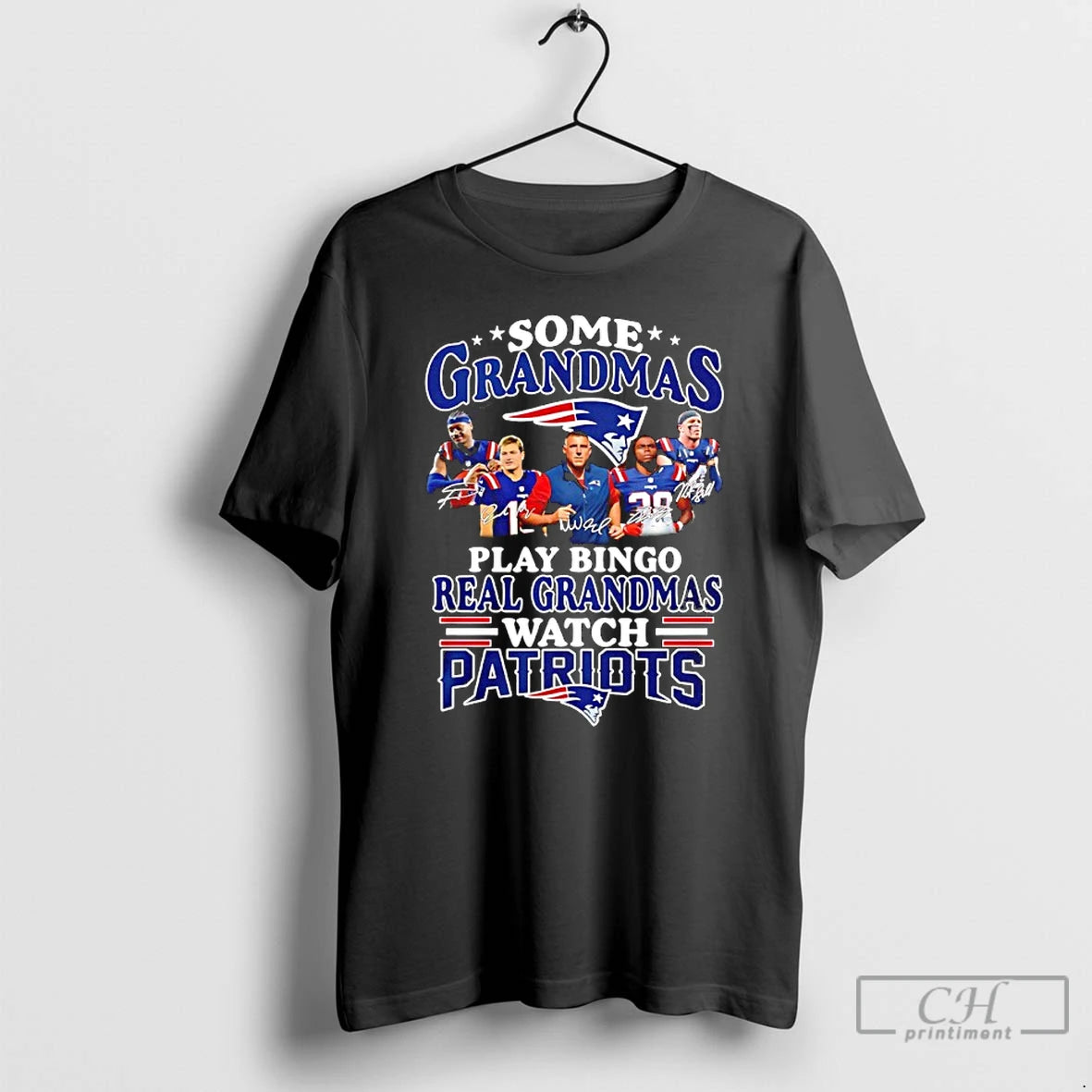 Classic Some Grandmas Play Bingo Real Grandmas Patriots T-Shirts, Hoodie, Sweatshirt | PureTeeCo.com