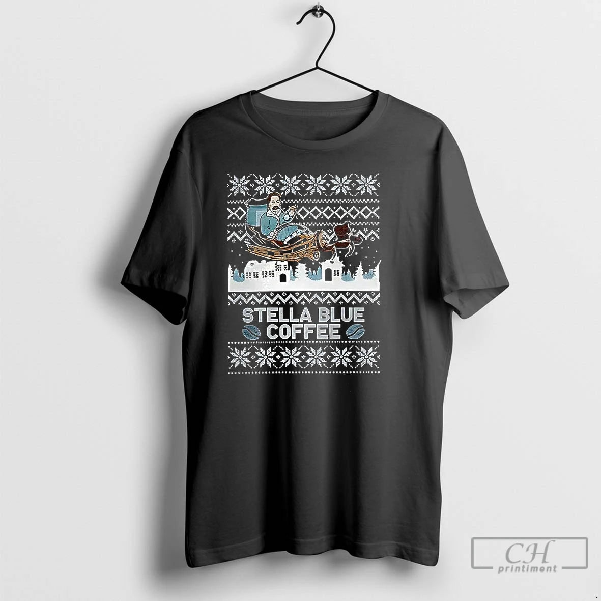Classic Stuart Feiner Stella Blue Coffee Ugly Christmas 2026 T-Shirts, Hoodie, Sweatshirt | PureTeeCo.com