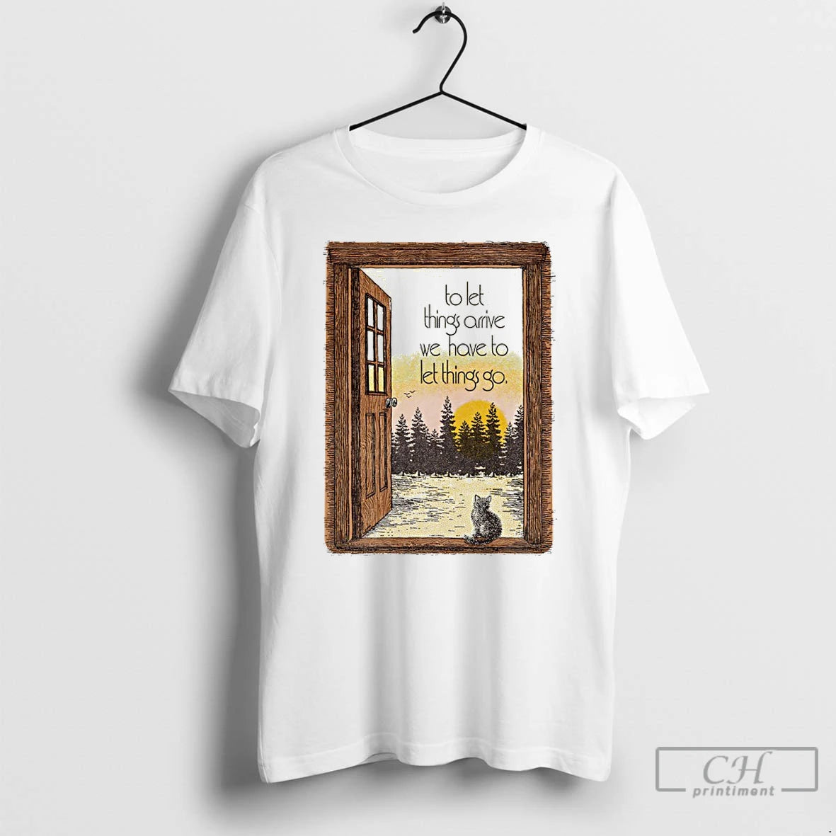 Classic Sunset Landscape To Let Things Arrive We Have To Let Things Go T Shirts