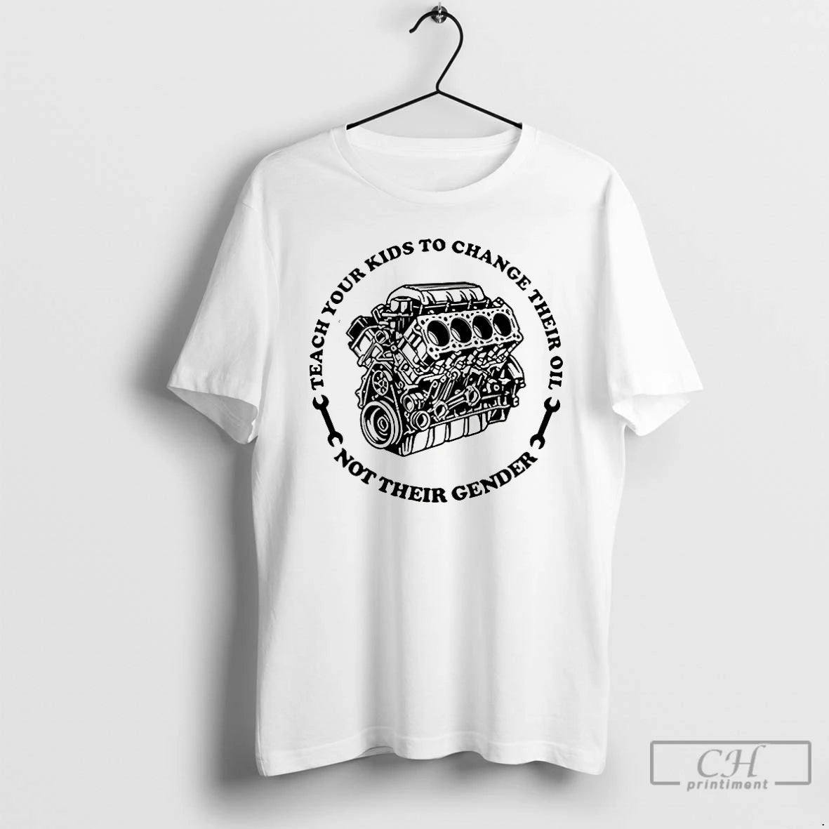 Classic Teach Your Kids To Change Their Oil Not Their Gender Car Engine Meme T-Shirts, Hoodie, Sweatshirt | PureTeeCo.com
