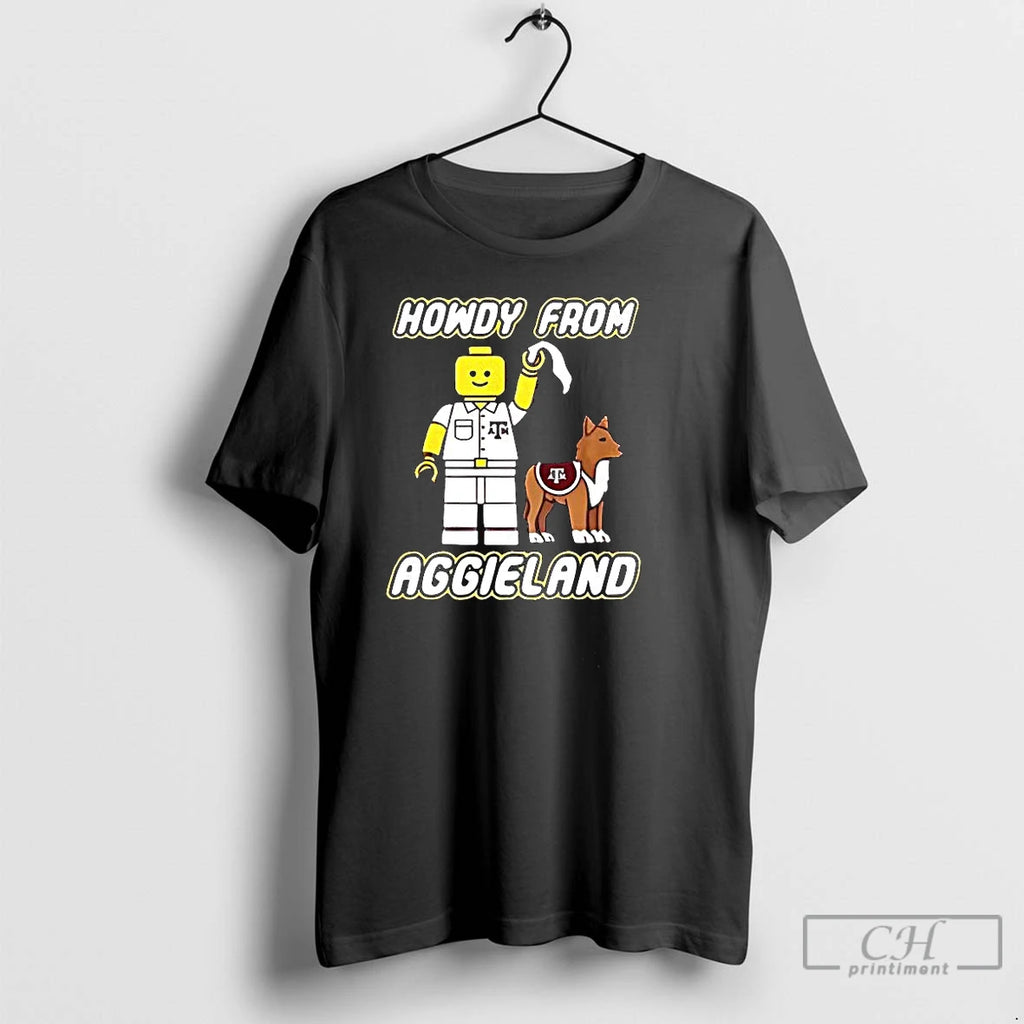 Classic Texas Am University Howdy From Aggieland Alamo Aggies Lego T-Shirts, Hoodie, Sweatshirt | PureTeeCo.com
