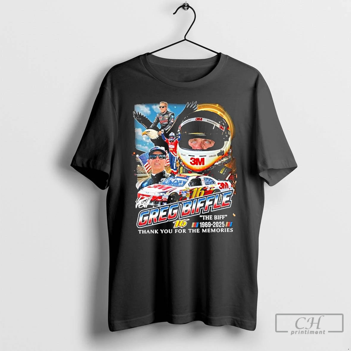 Classic The Biff Nascar Greg Biffle 1969 2025 Thank You For The Memories T Shirts Hoodie, Sweatshirt | PureTeeCo.com