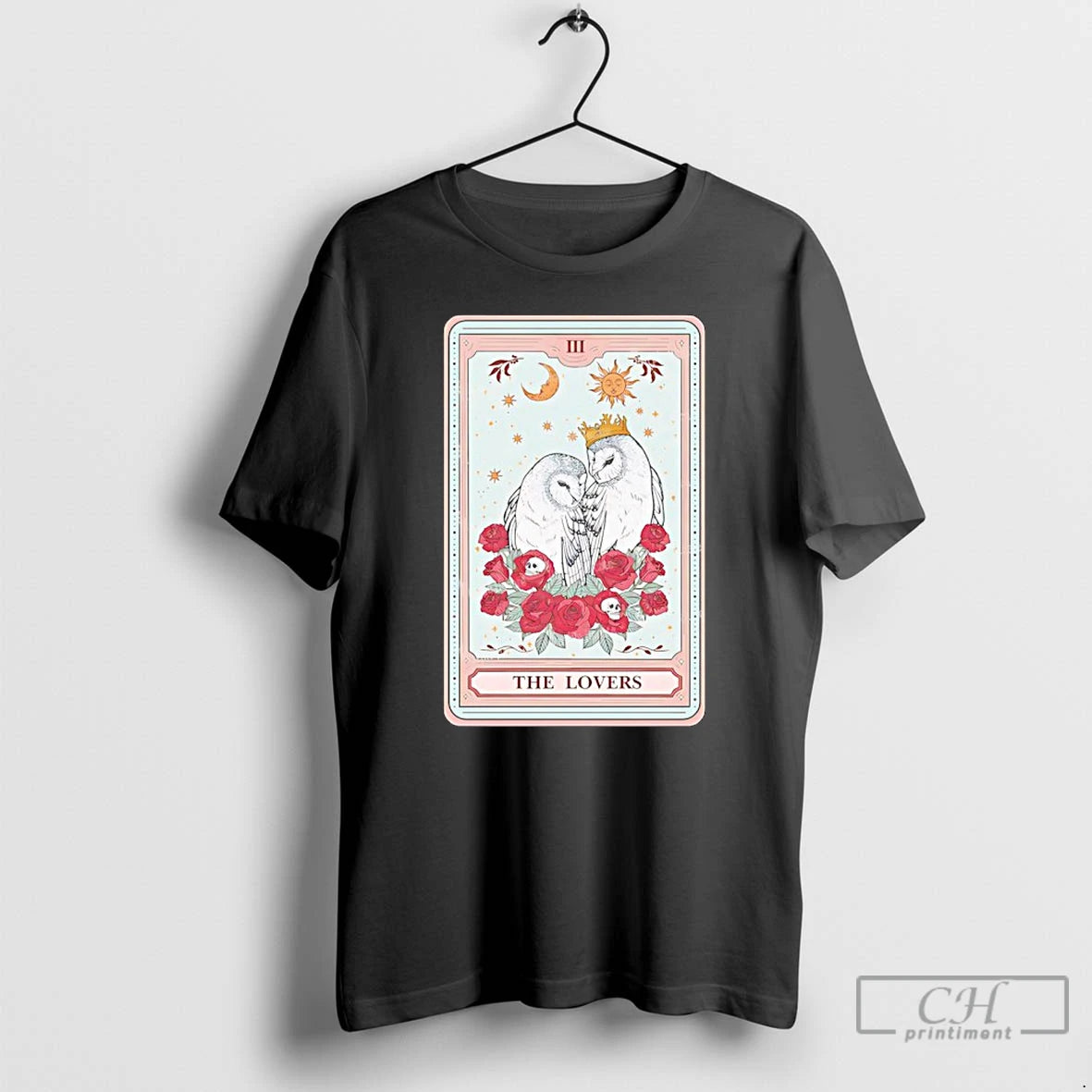 Classic The Lovers Owls Tarot Card T-Shirts, Hoodie, Sweatshirt | PureTeeCo.com