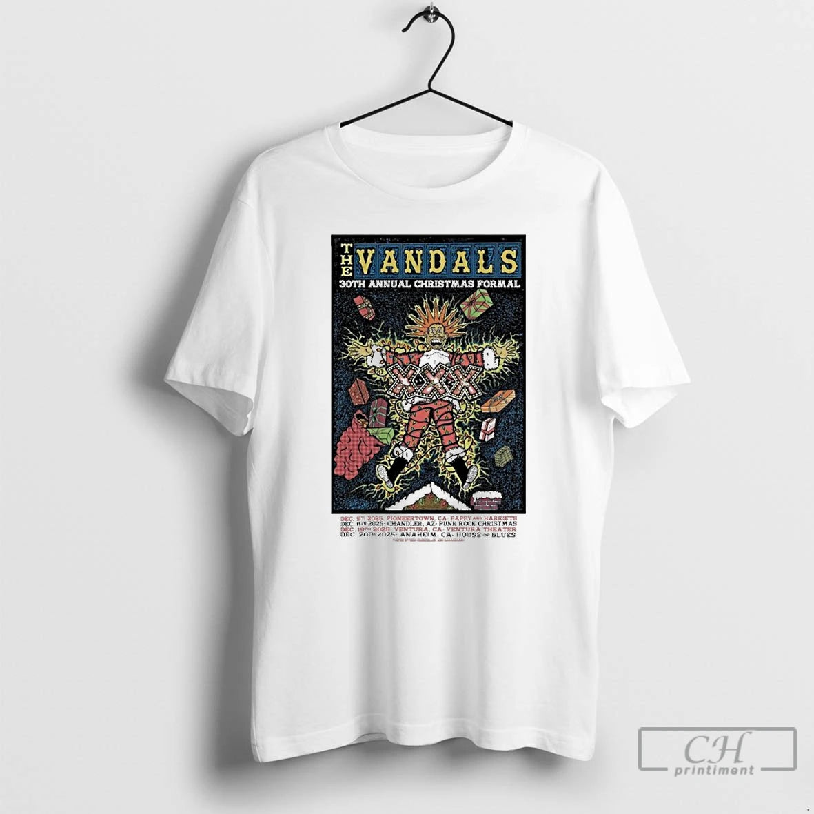 Classic The Vandals 30th Annual Christmas Formal Dec 19 2025 In Ventura Ca T Shirts Hoodie, Sweatshirt | PureTeeCo.com