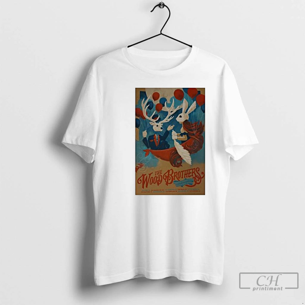 Classic The Wood Brothers Puff Of Smoke Tour December 2025 Circle White T Shirts Sweater Hoodie, Sweatshirt | PureTeeCo.com