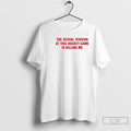 Classic The Sexual Tension In This Hockey Game Is Killing Me Text T Shirts Sweater Hoodie, Sweatshirt | PureTeeCo.com