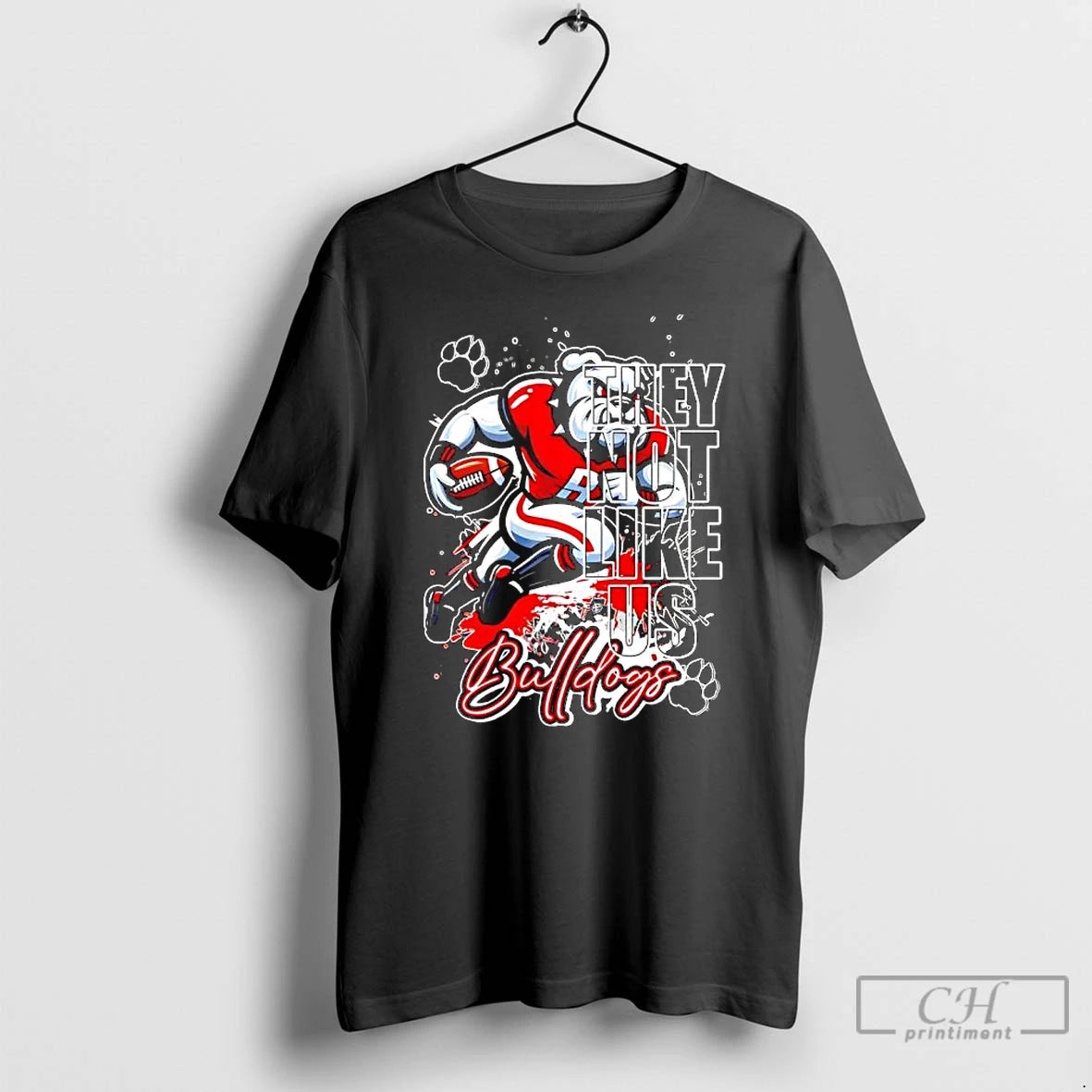 Classic They Not Like Us Georgia Bulldogs Mascot Design T-Shirts, Hoodie, Sweatshirt | PureTeeCo.com