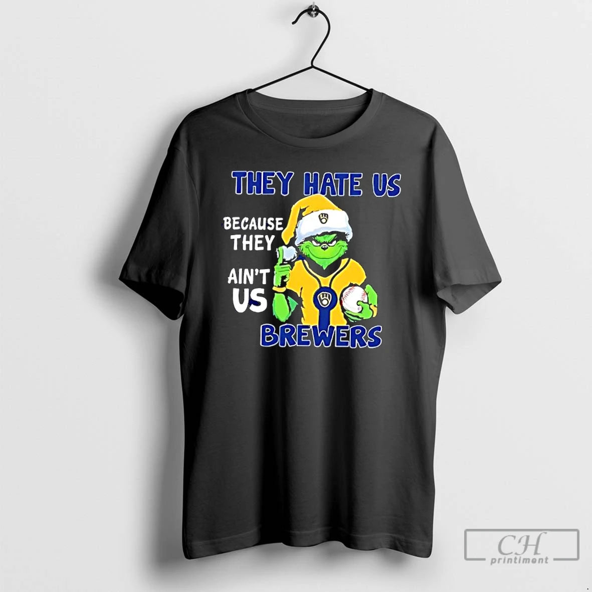 Classic They Hate Us Because They Aint Us Milwaukee Brewers T-Shirts, Hoodie, Sweatshirt | PureTeeCo.com