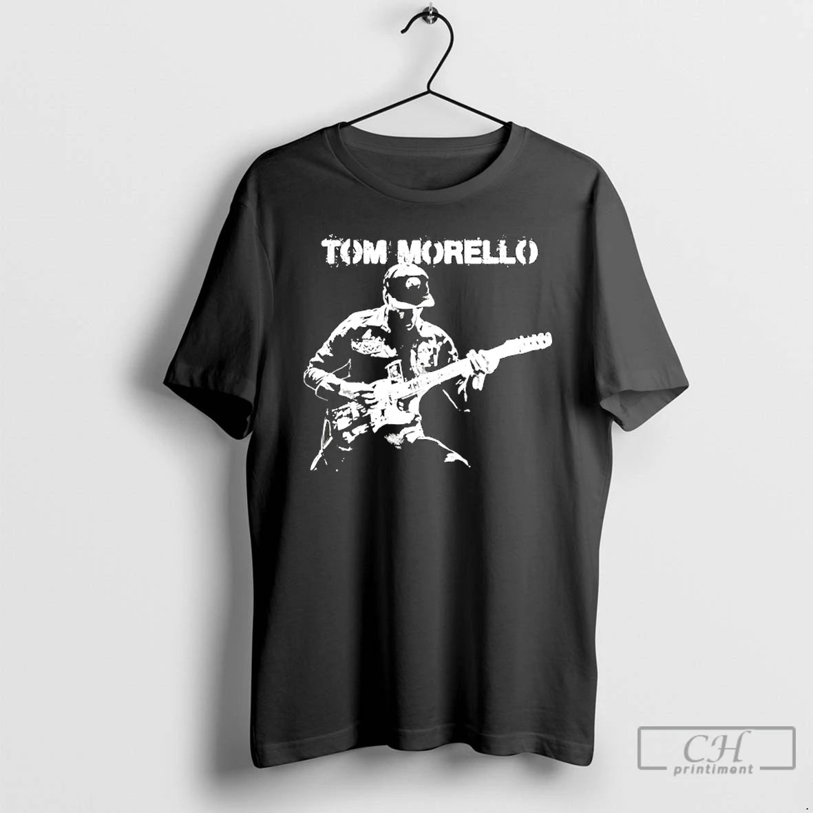 Classic Tom Morello Stencil T-Shirts, Hoodie, Sweatshirt | PureTeeCo.com