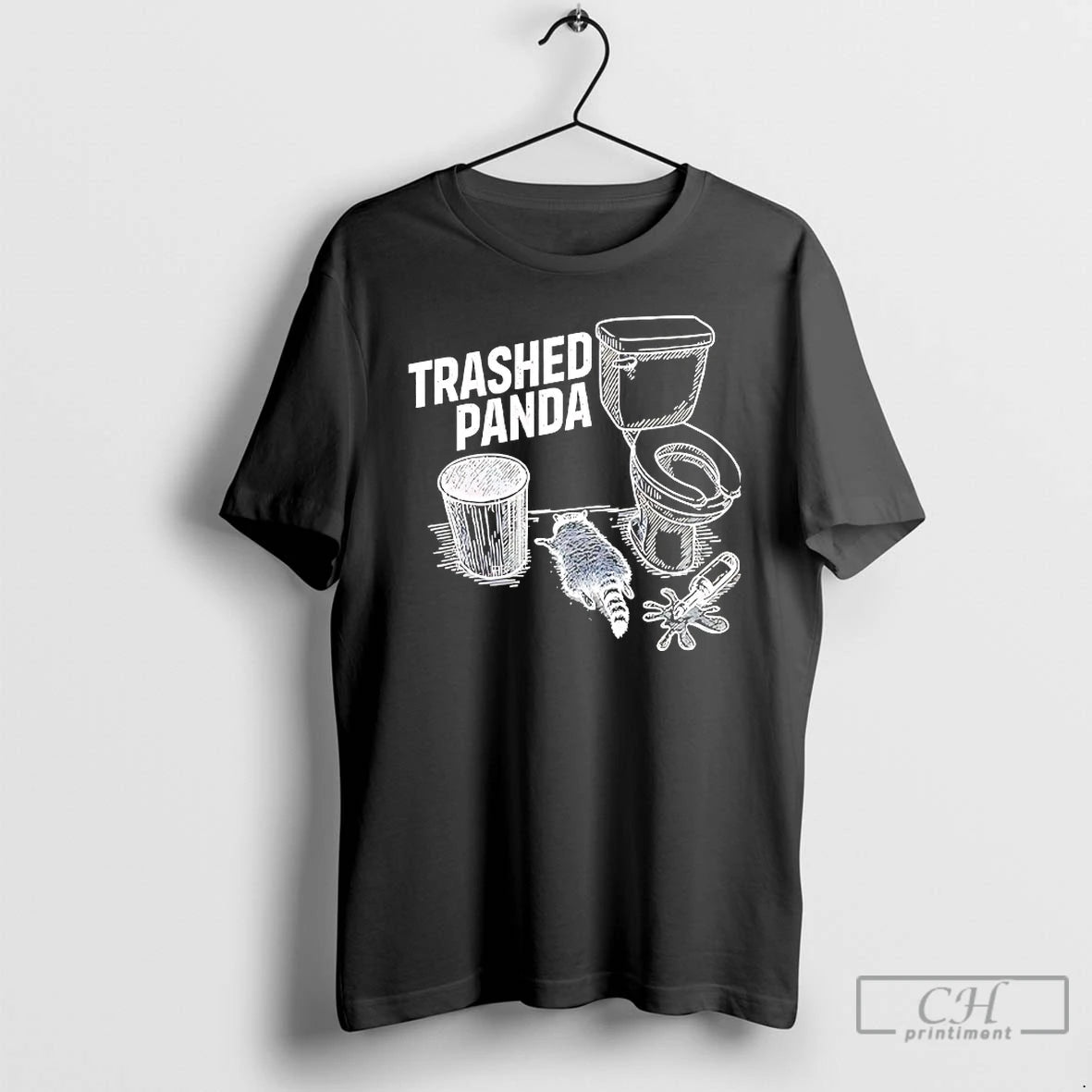 Classic Trashed Panda Funny Drunk Racoon T-Shirts, Hoodie, Sweatshirt | PureTeeCo.com