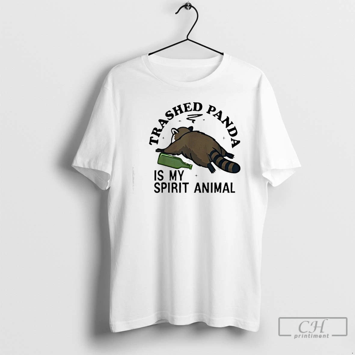 Classic Trashed Panda Is My Spirit Animal Funny Racoon Meme T-Shirts, Hoodie, Sweatshirt | PureTeeCo.com
