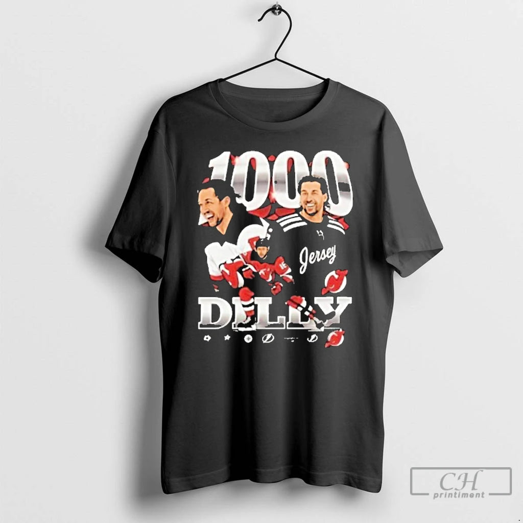 Classic Travis Zajac 1000 Games New Jersey Devils T-Shirts, Hoodie, Sweatshirt | PureTeeCo.com