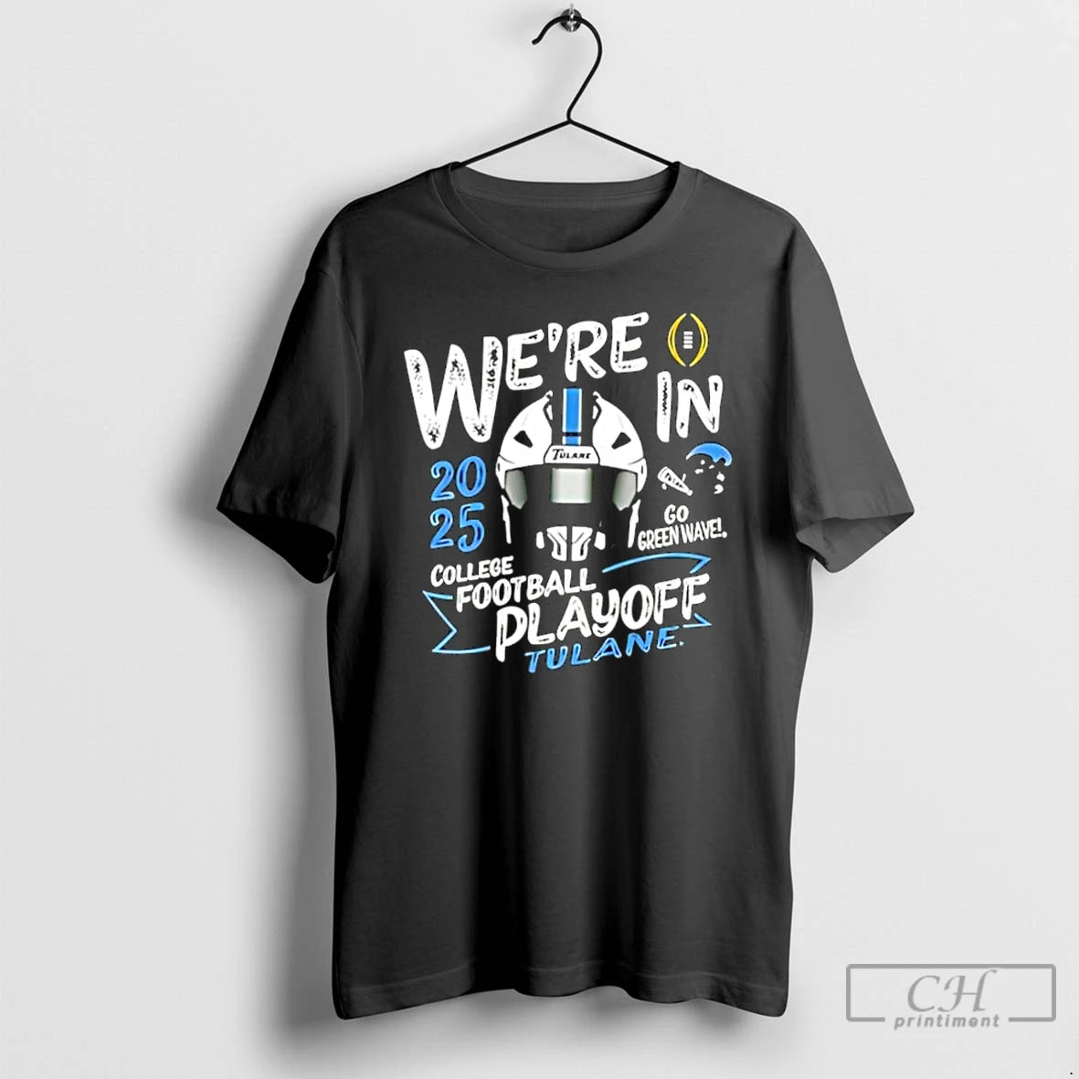 Classic Tulane Green Wave Green 2025 Cfp Bound Helmet T-Shirts, Hoodie, Sweatshirt | PureTeeCo.com