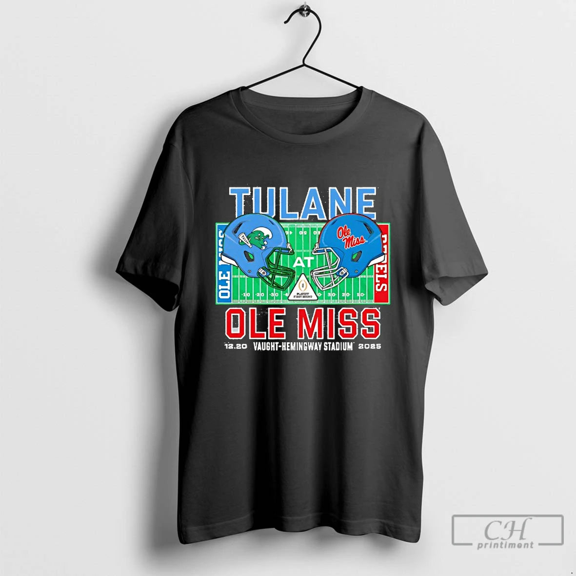 Classic Tulane Green Wave Vs Ole Miss 2025 College Football Playoff T-Shirts, Hoodie, Sweatshirt | PureTeeCo.com