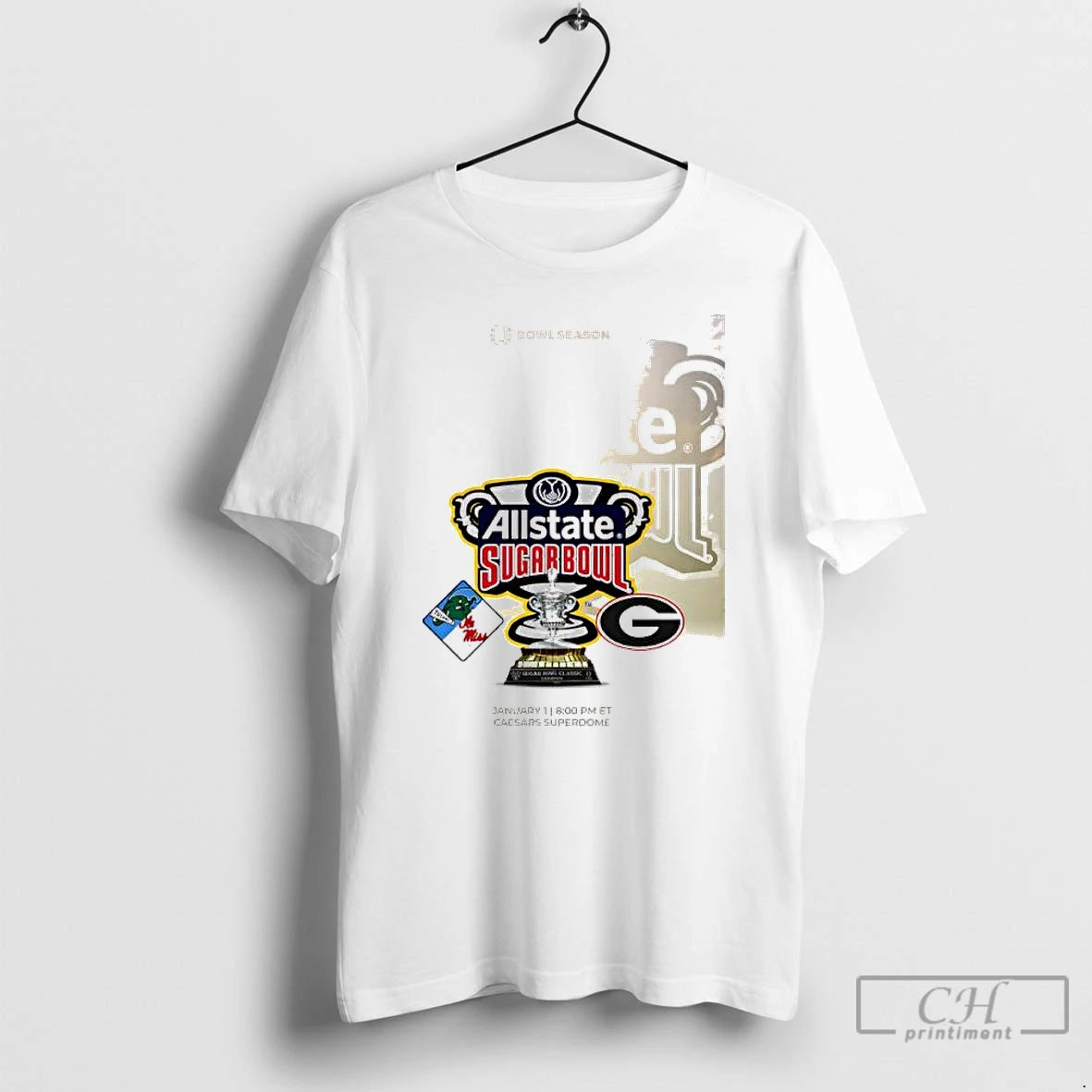 Classic Tulane And Ole Miss Vs Georgia Allstate Sugar Bowl 2026 T-Shirts, Hoodie, Sweatshirt | PureTeeCo.com